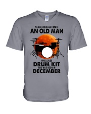 drum kit olm 12 V-Neck T-Shirt tile