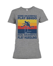 Hurdling Some Grandpas Premium Fit Ladies Tee tile