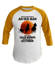 team roping olm 10 Baseball Tee tile