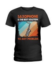 saxophone best solution Ladies T-Shirt tile