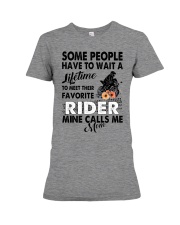 calls me mom sportbike Premium Fit Ladies Tee tile