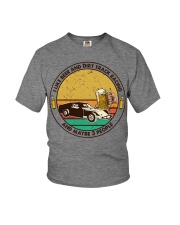 i like beer Dirt track racing Youth T-Shirt tile