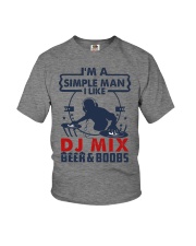 DJ MIX LIKE BEER AND BOOBS Youth T-Shirt tile