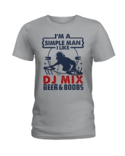 DJ MIX LIKE BEER AND BOOBS Ladies T-Shirt tile