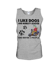 i like dogs mobility scooter Unisex Tank tile