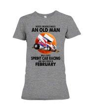 sprint car racing olm 02 Premium Fit Ladies Tee tile