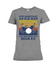 drum kit never olm vintage Premium Fit Ladies Tee tile