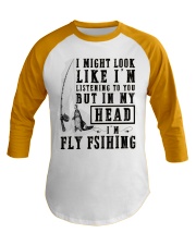 i-might-look-fly-fishing Baseball Tee tile