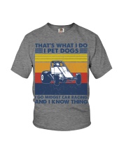 Midget-car-racing-i-pet-dogs Youth T-Shirt tile
