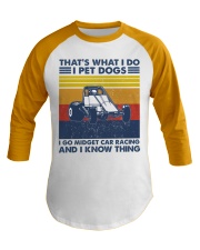 Midget-car-racing-i-pet-dogs Baseball Tee tile