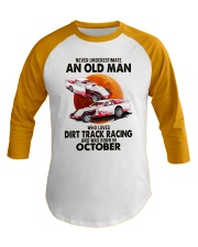 dirt track racing olm 10 Baseball Tee tile