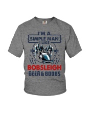 BOBSLEIGH LIKE BEER AND BOOBS Youth T-Shirt tile
