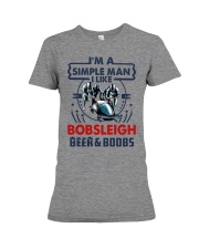 BOBSLEIGH LIKE BEER AND BOOBS Premium Fit Ladies Tee tile