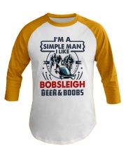 BOBSLEIGH LIKE BEER AND BOOBS Baseball Tee tile