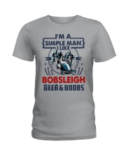BOBSLEIGH LIKE BEER AND BOOBS Ladies T-Shirt tile