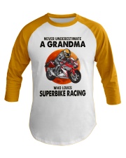 superbike-racing-grandma Baseball Tee tile