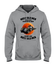 most old men drag racing Hooded Sweatshirt front