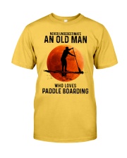 paddleboarding old man Classic T-Shirt front