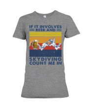beer-involeves-skydiving Premium Fit Ladies Tee tile