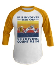 beer-involeves-skydiving Baseball Tee tile