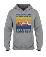 beer-involeves-skydiving Hooded Sweatshirt tile