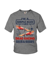 I LIKE BEER AND BOOBS DRAG RACING Youth T-Shirt tile