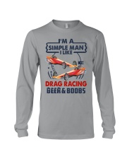 I LIKE BEER AND BOOBS DRAG RACING Long Sleeve Tee tile