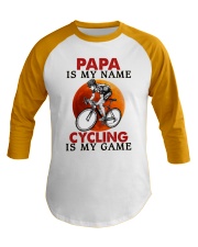 Cycling is my game Baseball Tee tile