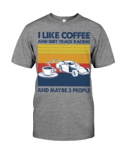 ilike coffee Dirt track racing Premium Fit Mens Tee tile