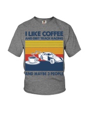 ilike coffee Dirt track racing Youth T-Shirt tile