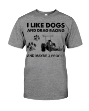 like dogs drag racing Premium Fit Mens Tee tile