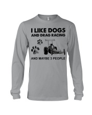 like dogs drag racing Long Sleeve Tee tile