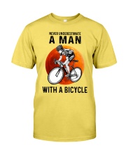 cycling never a man Premium Fit Mens Tee tile