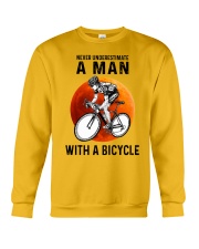 cycling never a man Crewneck Sweatshirt tile