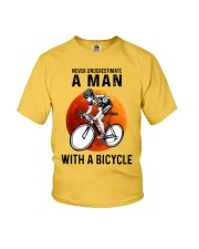 cycling never a man Youth T-Shirt tile