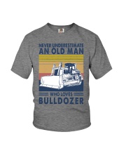 bulldozer never olm vintage Youth T-Shirt tile