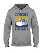bulldozer never olm vintage Hooded Sweatshirt tile