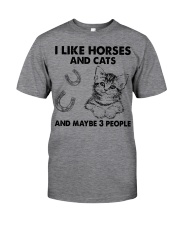 I Like Horses And Cats Classic T-Shirt tile