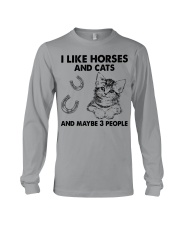 I Like Horses And Cats Long Sleeve Tee tile