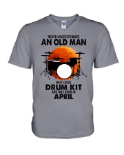 drum kit olm 04 V-Neck T-Shirt tile