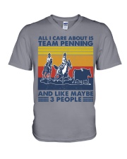 all-i-care-about-team-penning V-Neck T-Shirt tile