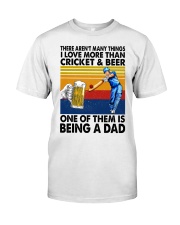 love more than cricket Classic T-Shirt front