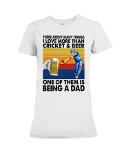 love more than cricket Premium Fit Ladies Tee tile