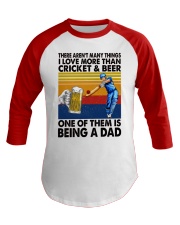 love more than cricket Baseball Tee tile
