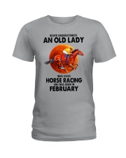 02 horse racing olwm Ladies T-Shirt tile