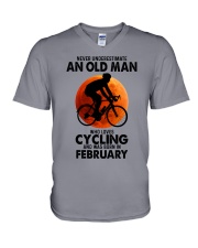 02 cycling olm V-Neck T-Shirt tile