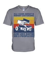all-i-care-about-midget-car-racing V-Neck T-Shirt tile