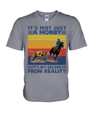 Calf-Roping-just-hobby V-Neck T-Shirt tile