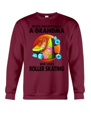 roller-skating-grandma Crewneck Sweatshirt tile