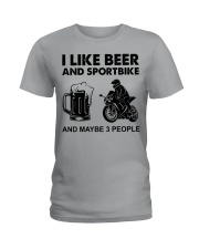 like beer sportbike Ladies T-Shirt tile